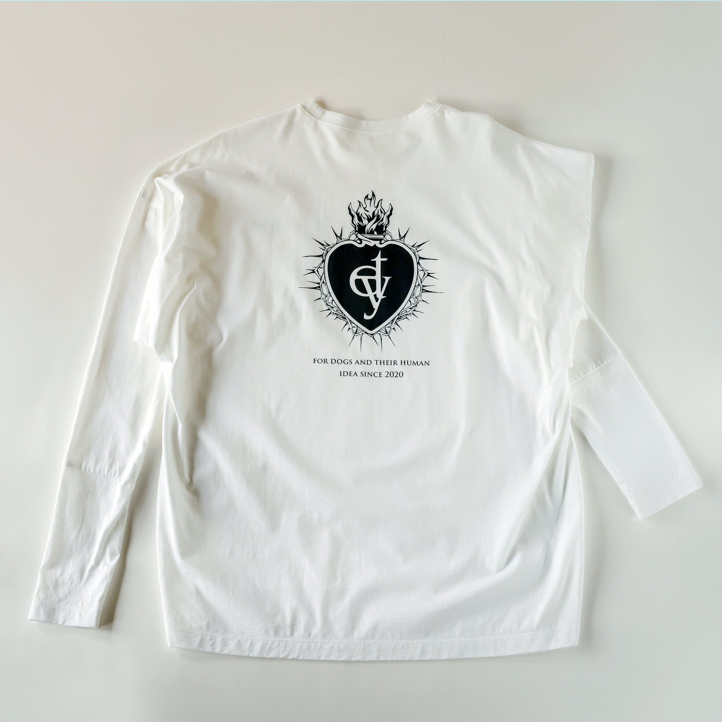 "With T" Long sleeve Logo print