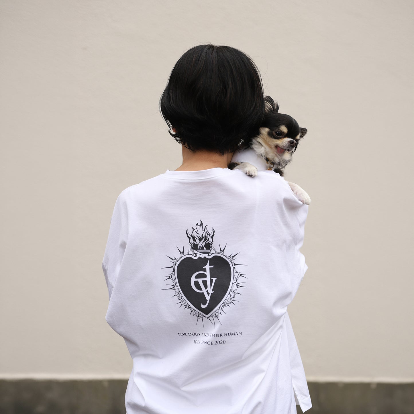 "With T" Long sleeve Logo print